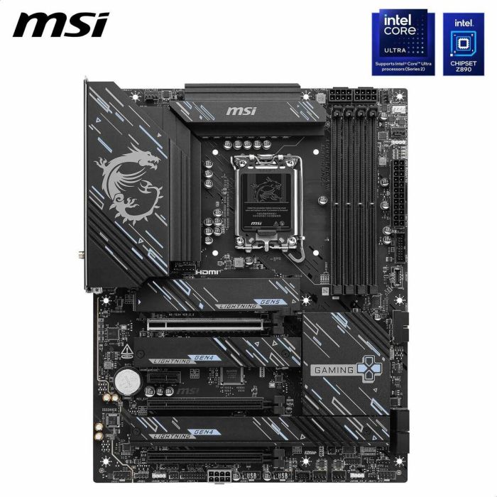 MSI Z890 GAMING PLUS WiFi Placa Base para PC Intel LGA 1851 DDR5 ATX con Wifi 7 24