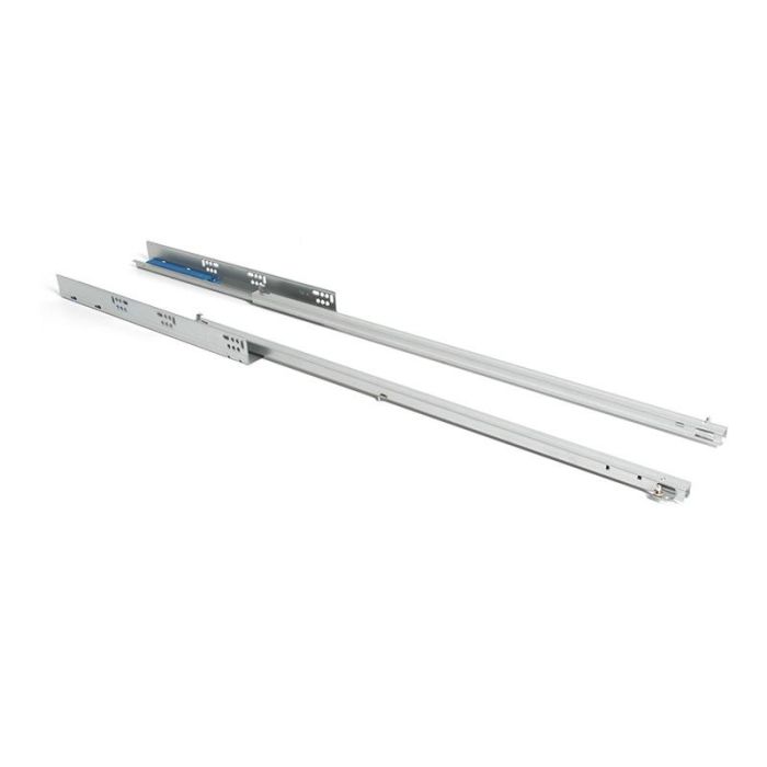 Herrajes Alk 9070.451 Maxpush 700 Guía Oculta Extracción Parcial Mecanismo Push Antivuelco 25kg Acero Zincado para Cajones 16mm