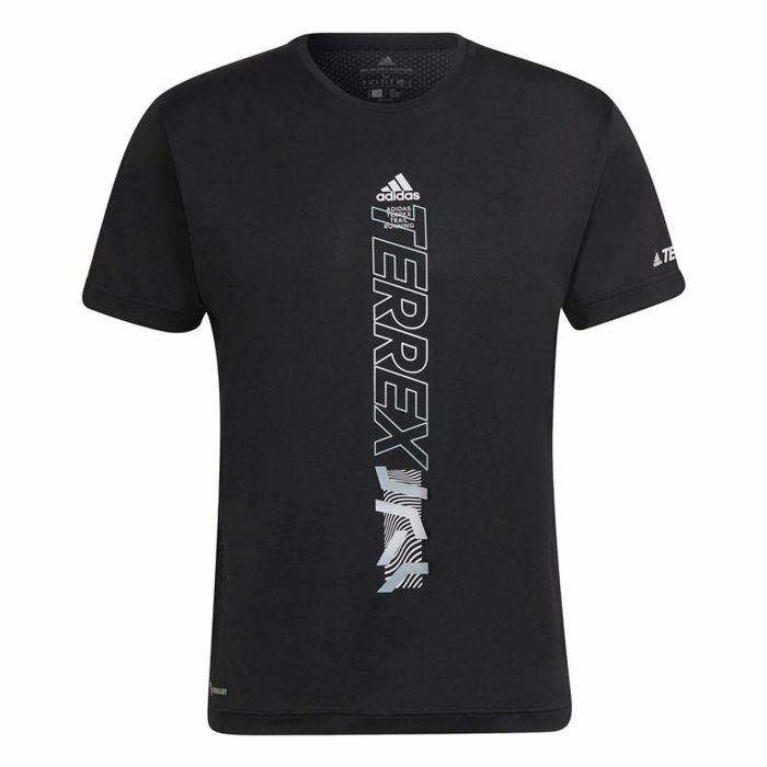 Camiseta de Manga Corta Hombre Adidas Agravic Negro S 0 Camiseta de Manga Corta Hombre Adidas Agravic Negro S 0