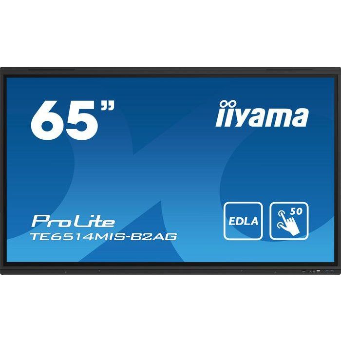Iiyama PROLITE TE6514MIS-B2AG Pantalla señalización digital 65" LCD 4K Ultra HD Android Wifi Pantalla táctil Negro 1