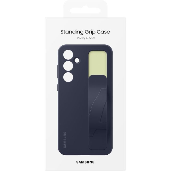 Samsung Standing Grip Case para Galaxy A55, Azul Negro 6 Samsung Standing Grip Case para Galaxy A55, Azul Negro 6
