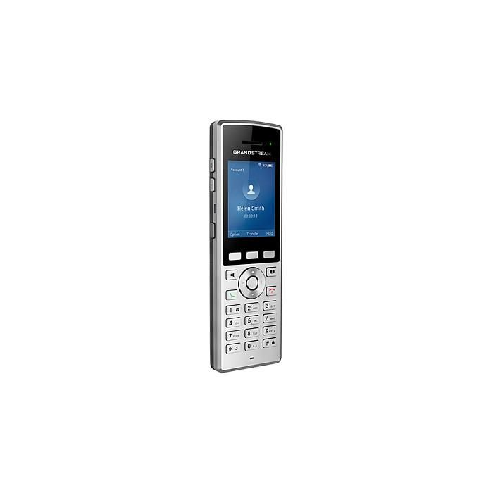 Grandstream WP822 Teléfono IP Inalámbrico WiFi Negro/Plata 2 Líneas 2.4" LCD 1