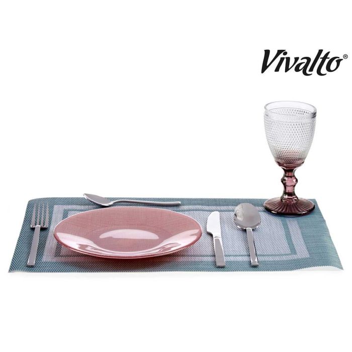 Plato Vidrio 21Cm Rosa Pastel Vivalto (24 Unidades) 3 Plato Vidrio 21Cm Rosa Pastel Vivalto (24 Unidades) 3