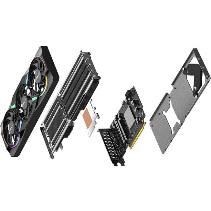 PNY GeForce RTX 5070 EPIC-X RGB OC 12GB GDDR7 Triple Fan ARGB OC 6