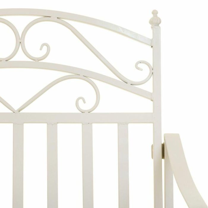 Silla mecedora Alexandra House Living Blanco Hierro 24 x 45 x 24 cm 1