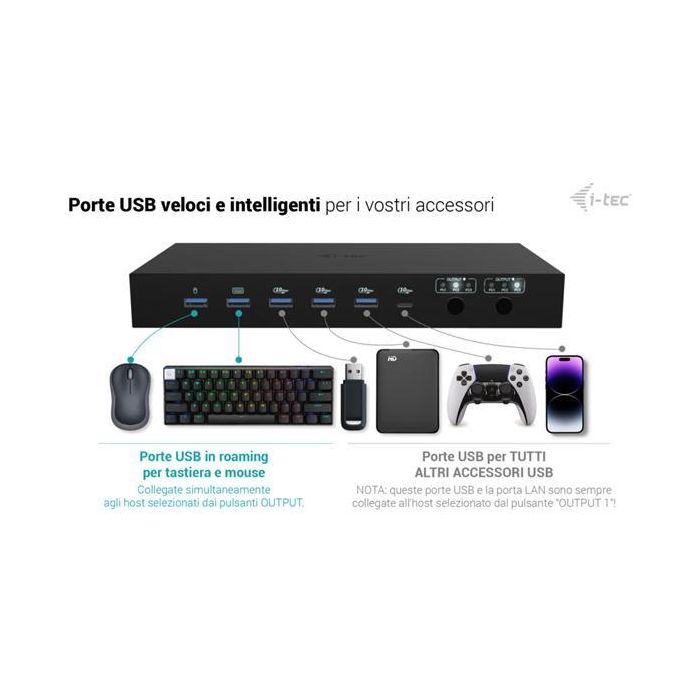 Hub USB i-Tec C31KVMDOCKPDPRO Negro 5