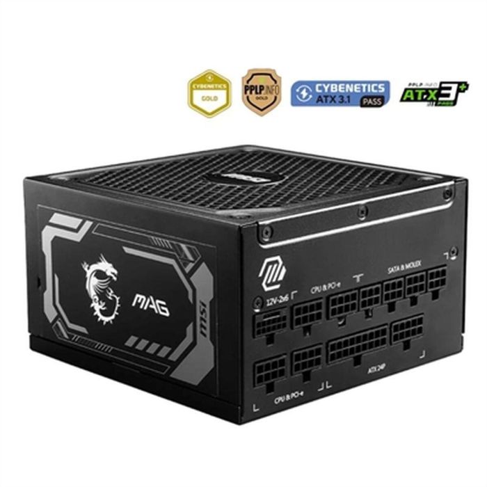 Fuente de Alimentación MSI 306-7ZP9B11-CE0 1000 W ATX 80 Plus Gold 18 Fuente de Alimentación MSI 306-7ZP9B11-CE0 1000 W ATX 80 Plus Gold 18