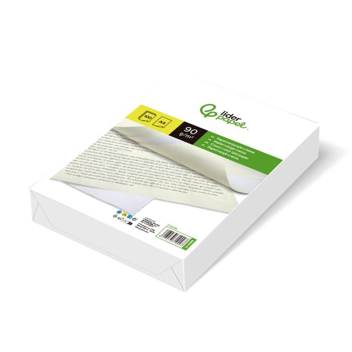 Papel Verjurado Liderpapel A4 90 gr-M2 Crema Paquete De 100 Hojas 1