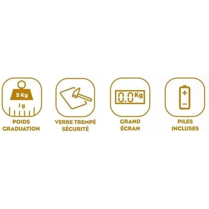 Little Balance Báscula de Cocina Electrónica Lemon 5 Kg 4