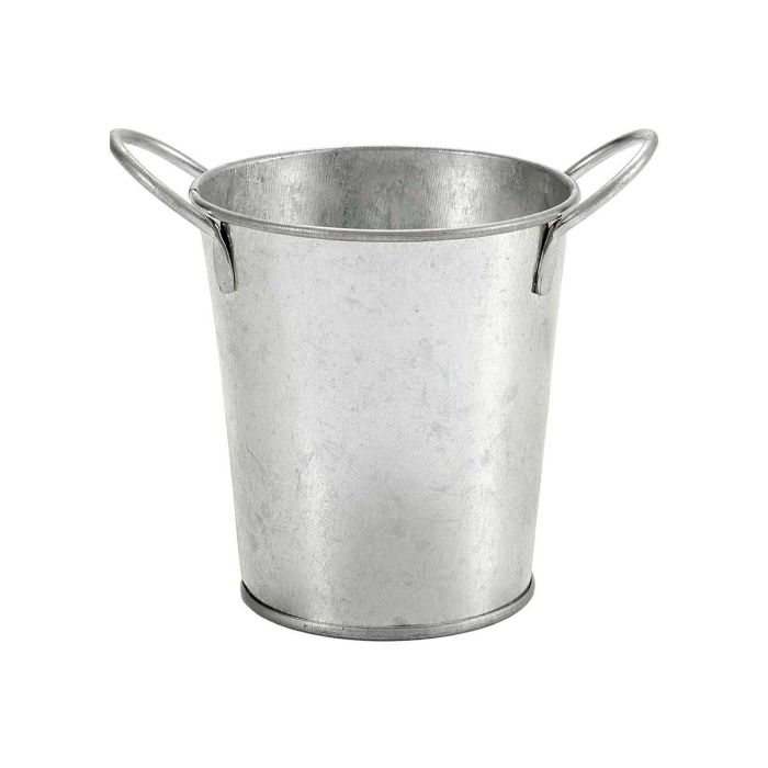 Ibergarden Macetero Pequeño Zinc Plata 16x12x11 cm (Set de 72)