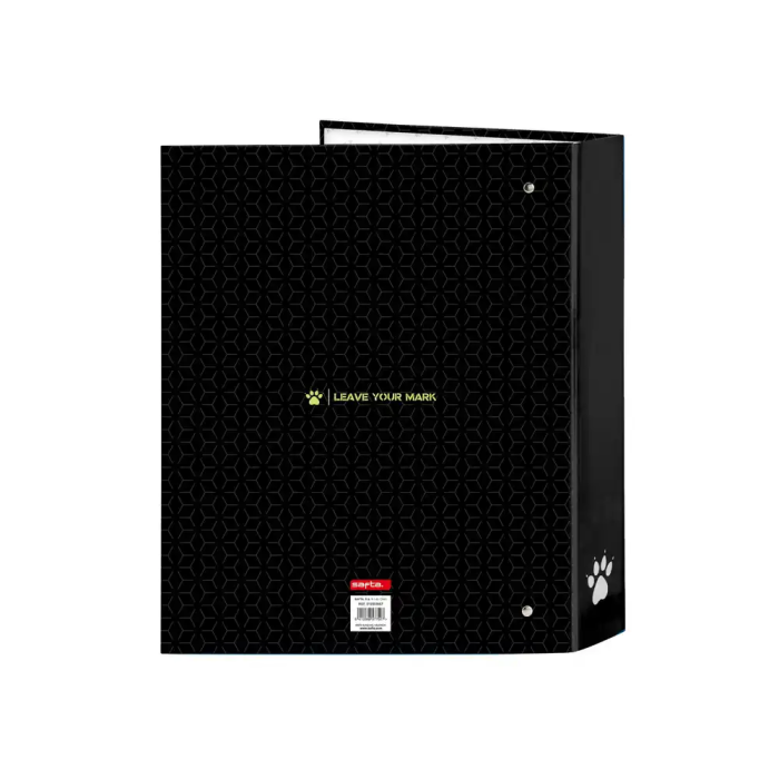 Carpeta de anillas Kelme Iron Negro A4 27 x 33 x 6 cm 1