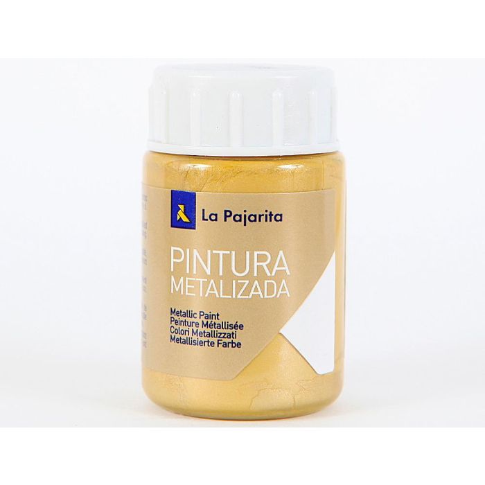 La Pajarita Pintura Metalizada Me-03 35 mL Oro Rico 1