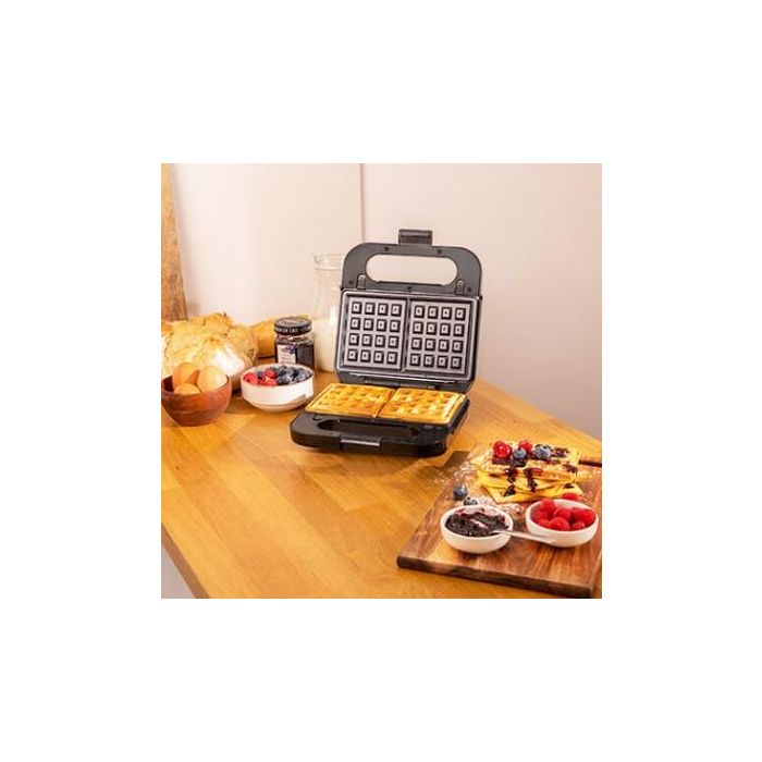 Cecotec 04309 Sandwichera de 1000 W con Carcasa de Acero Inoxidable, Color Negro y Acabado Satinado 3 Cecotec 04309 Sandwichera de 1000 W con Carcasa de Acero Inoxidable, Color Negro y Acabado Satinado 3