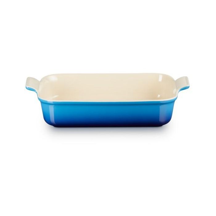 Le Creuset 71102322200001 Fuente para Horno Rectangular Tradición, 32 cm, Azure