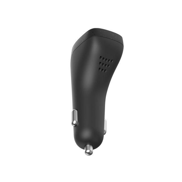 eSTUFF Cargador de Coche INFINITE Tripple 100W con 2 USB-C PD y 1 USB-A Carga Rápida Aleación Aluminio ABS Fibra Carbono 2