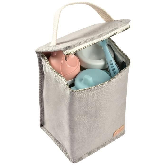 BEABA, Bolsa de comida para bebés, isotérmica, gris perla 3 BEABA, Bolsa de comida para bebés, isotérmica, gris perla 3