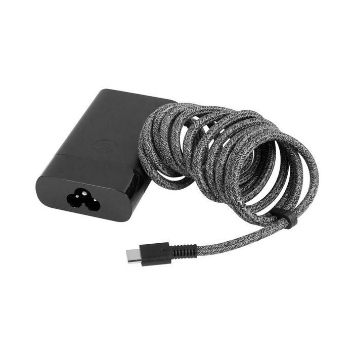 HP 65W USB-C AC adapter, efficient charging for HP laptops and USB-C devices, single 24-pin USB-C connector. HP 65W USB-C AC adapter, efficient charging for HP laptops and USB-C devices, single 24-pin USB-C connector.