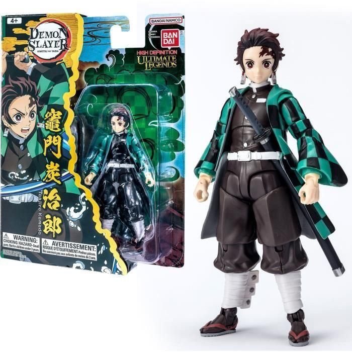 BANDAI - Ultimate Legends HD - Figura de acción Demon Slayer de 12 cm - Tanjiro Kamado - VE88961 BANDAI - Ultimate Legends HD - Figura de acción Demon Slayer de 12 cm - Tanjiro Kamado - VE88961