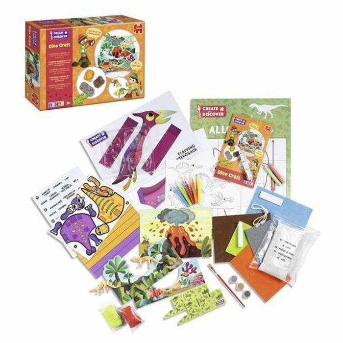 Juego manualidades dino creativo. siete actividades creativas para explorar el mundo de los dinosaurios. 1