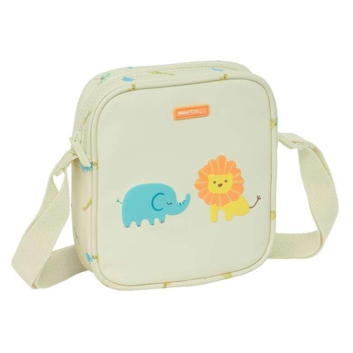 Bolso Bandolera Safta Selva Beige 16 x 18 x 4 cm Bolso Bandolera Safta Selva Beige 16 x 18 x 4 cm