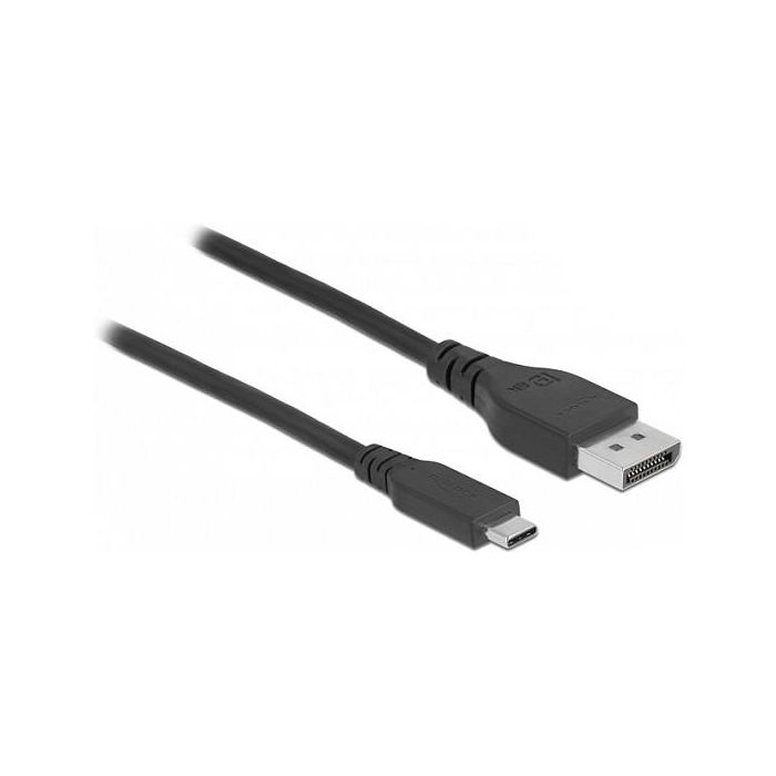 DeLOCK Cable USB-C a DisplayPort 8K Bidireccional 1m | DP Alt Mode | 7680x4320 60Hz | Certificado 8K | 1.4 | USB Tipo C Macho a DP Macho 2 DeLOCK Cable USB-C a DisplayPort 8K Bidireccional 1m | DP Alt Mode | 7680x4320 60Hz | Certificado 8K | 1.4 | USB Tipo C Macho a DP Macho 2