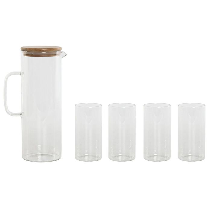 Vaso Basicos DKD Home Decor Transparente 8 x 9.6 x 8 cm Set de 5