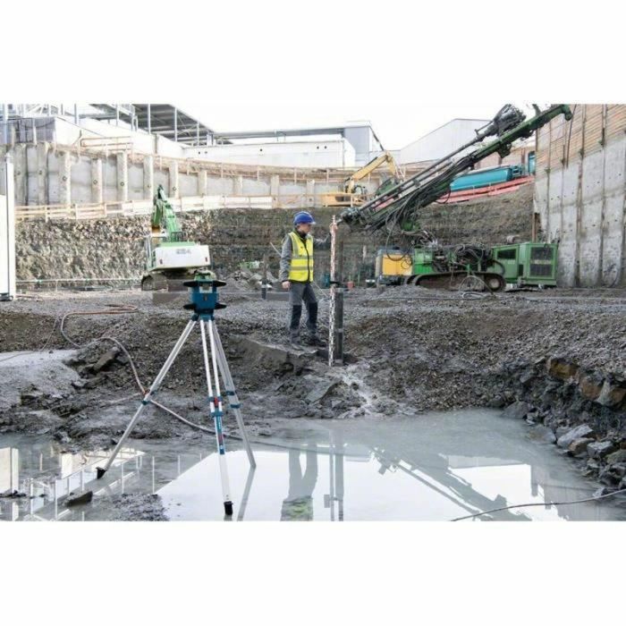 Bosch Professional 0601061V01 Láser rotatorio GRL 650 CHVG con baterías, celda receptora, soporte de montaje, en L-Boxx 5