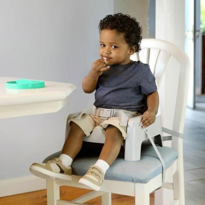 Ingenuity ING12914129401 Asiento Elevado de Aprendizaje para Comidas, Modelo Plato Twist & Dine, Naranja y Azul, Niños 6 Meses a 3 Años 3
