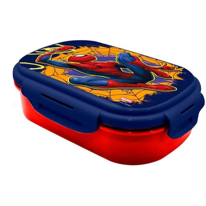 Kids Licensing Sp50071 Sandwichera infantil para niños Spider-Man con cubierto y compartimentos, ideal para recreo y excursiones 1 Kids Licensing Sp50071 Sandwichera infantil para niños Spider-Man con cubierto y compartimentos, ideal para recreo y excursiones 1