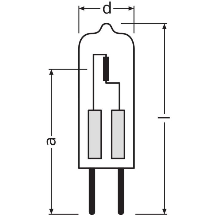 [LVE-4050300308050] Ledvance/Osram Halógena Bajo Voltaje G4 20W 300Lm 2800K   Regulable - Blanco Muy Cálido 2