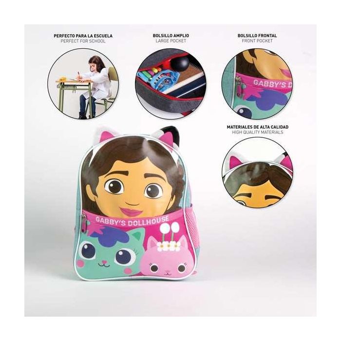 Mochila infantil escolar gabby´s dollhouse 2.5 x 3.0 x 1.0 cm 2 Mochila infantil escolar gabby´s dollhouse 2.5 x 3.0 x 1.0 cm 2