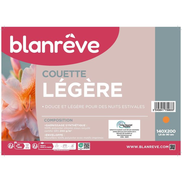Blanreve BLA3245841739833 Edredón Ligero 83 g/m² para Cama 140 x 200 cm Estampados 1 Blanreve BLA3245841739833 Edredón Ligero 83 g/m² para Cama 140 x 200 cm Estampados 1
