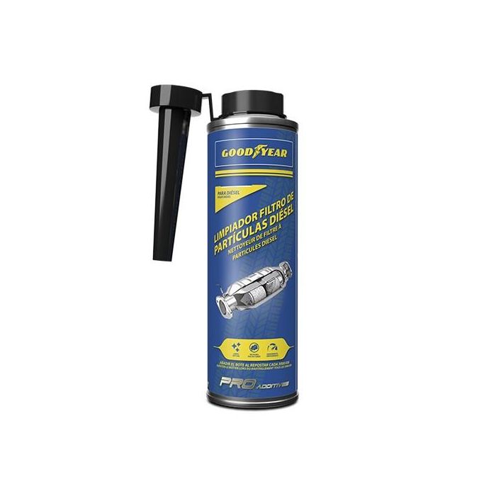 Goodyear GODA0006 Limpiador Aditivo para Filtro Partículas Diésel (DPF) 300ml - Desatasca, Regenera y Alarga Vida Útil