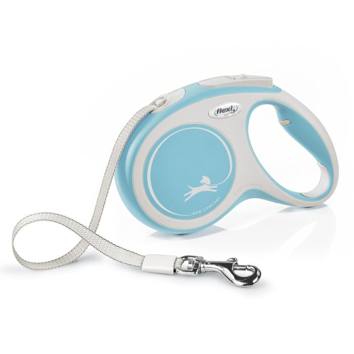 Correa Flexi New Comfort M Cinta 5M Azul Claro 3 Correa Flexi New Comfort M Cinta 5M Azul Claro 3