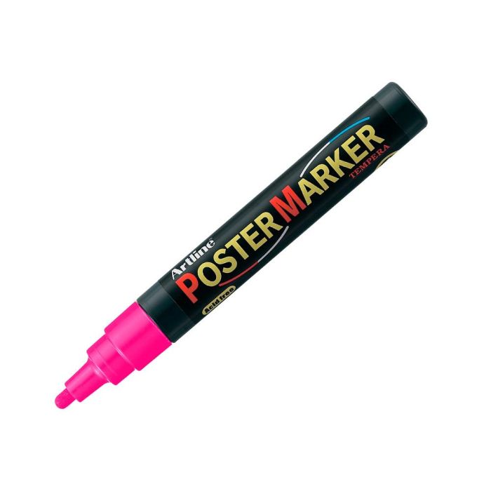 Rotulador Artline Poster Marker Epp-4-Ros Flu Punta Redonda 2 mm Color Rosa Fluor 1