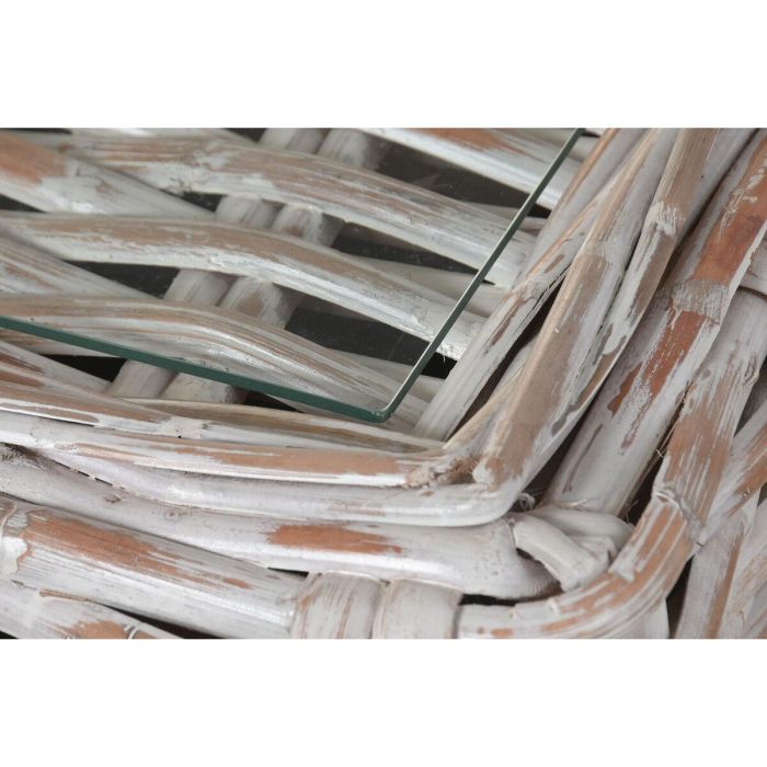 DKD Home Decor Indo 2c25 Sofá Balinés Bicolor Ratán 103 x 64 x 220 cm Set de 4 con Cojines 3 DKD Home Decor Indo 2c25 Sofá Balinés Bicolor Ratán 103 x 64 x 220 cm Set de 4 con Cojines 3