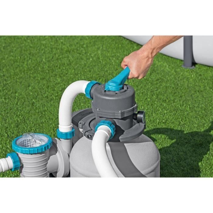 Bomba de filtración de arena para piscinas de hasta 54 m³ - Bestway - 8.327 L/h - Con prefiltro 5 Bomba de filtración de arena para piscinas de hasta 54 m³ - Bestway - 8.327 L/h - Con prefiltro 5