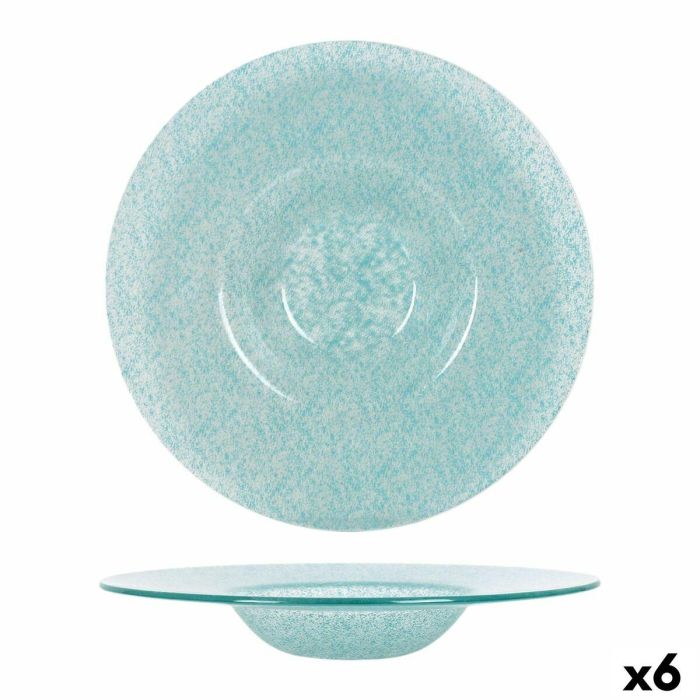 Plato Hondo Samaritaine Turquesa Ø 30 cm (6 Unidades) Plato Hondo Samaritaine Turquesa Ø 30 cm (6 Unidades)