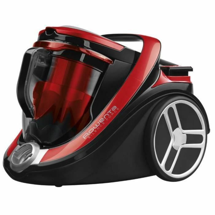 ROWENTA RO7649EA Aspirador sin bolsa Silence Force Cyclonic Parquet - 2,5 L- 65 dB Silent - Rojo y gris 1