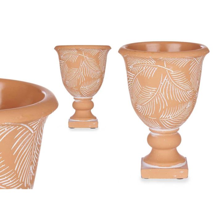 Copa Terracota Mediana Hojas 13x19,5 cm Ibergarden - Cemento Marrón (8 Unidades) Copa Terracota Mediana Hojas 13x19,5 cm Ibergarden - Cemento Marrón (8 Unidades)
