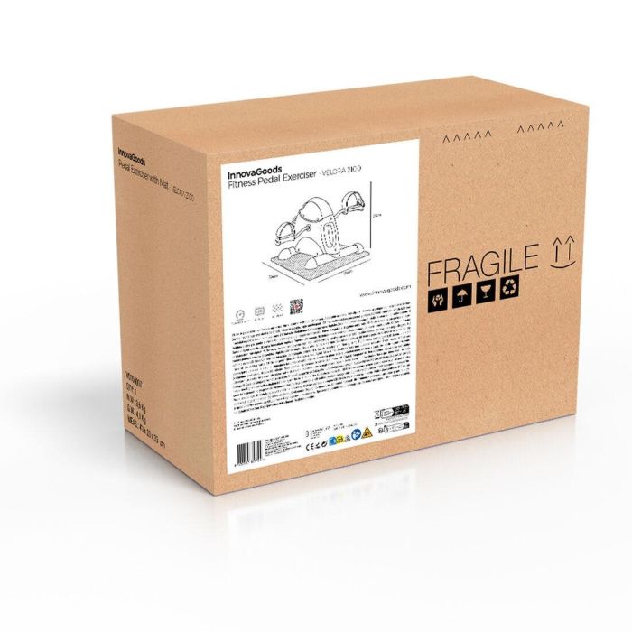 Pedaleador Estático para Piernas y Brazos con Esterilla Velora 2100 InnovaGoods 1 Pedaleador Estático para Piernas y Brazos con Esterilla Velora 2100 InnovaGoods 1