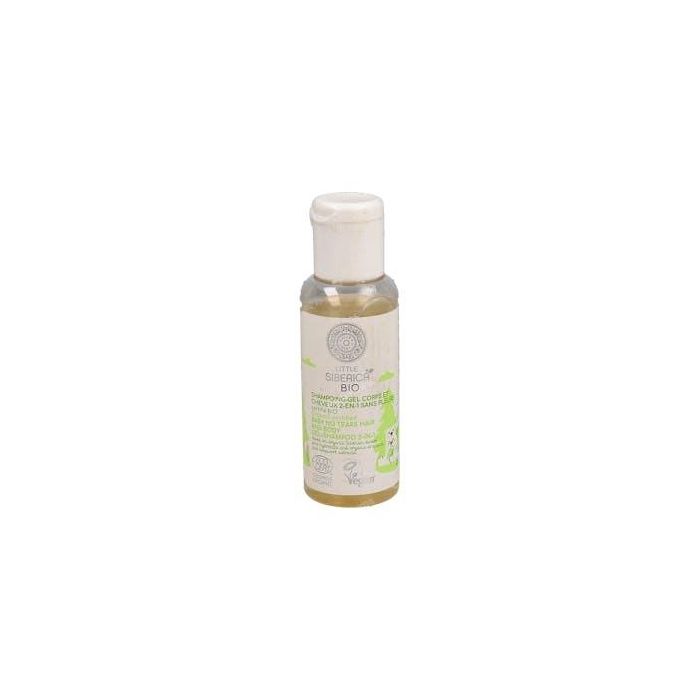 Natura Siberica Little Siberica Champú Capilar-Corporal Bebé 50ml, Limpia e Hidrata Su Piel y Cuero Cabelludo Delicado, Vegano Ecocert