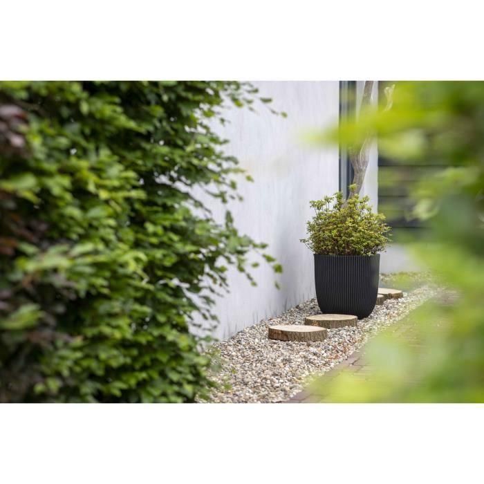 Maceta de bolas - CAPI EUROPE - GROOVE NL - 43 x 41 cm - Negro 1