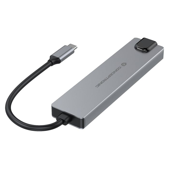 Conceptronic DONN29G Docking Station Gris USB Tipo-C, HDMI 4K@60Hz, USB 3.2 Gen 2, Gigabit Ethernet, USB PD 140W, 10Gbps Conceptronic DONN29G Docking Station Gris USB Tipo-C, HDMI 4K@60Hz, USB 3.2 Gen 2, Gigabit Ethernet, USB PD 140W, 10Gbps