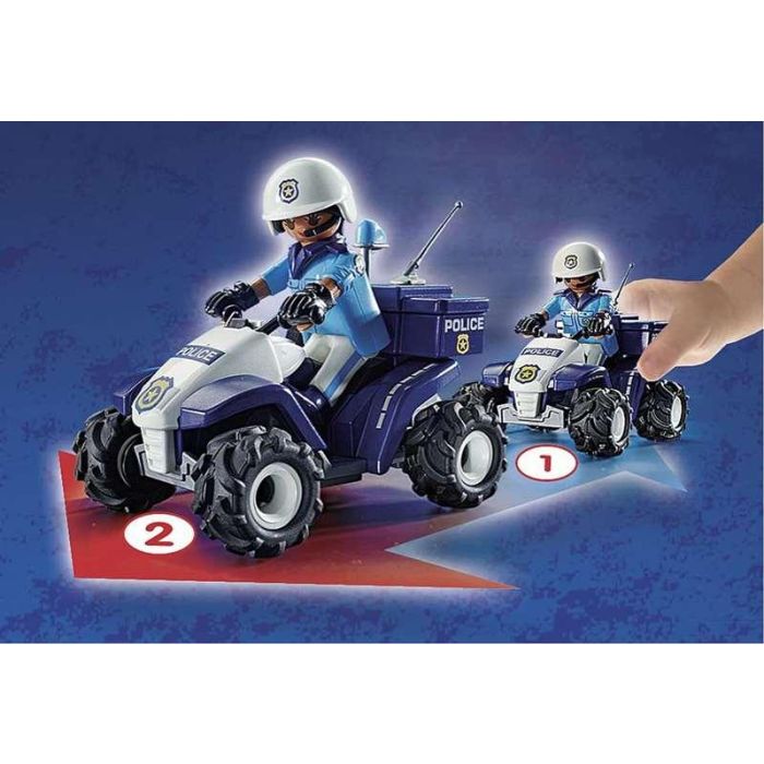 Policía speed quad playmobil city action 7 Policía speed quad playmobil city action 7