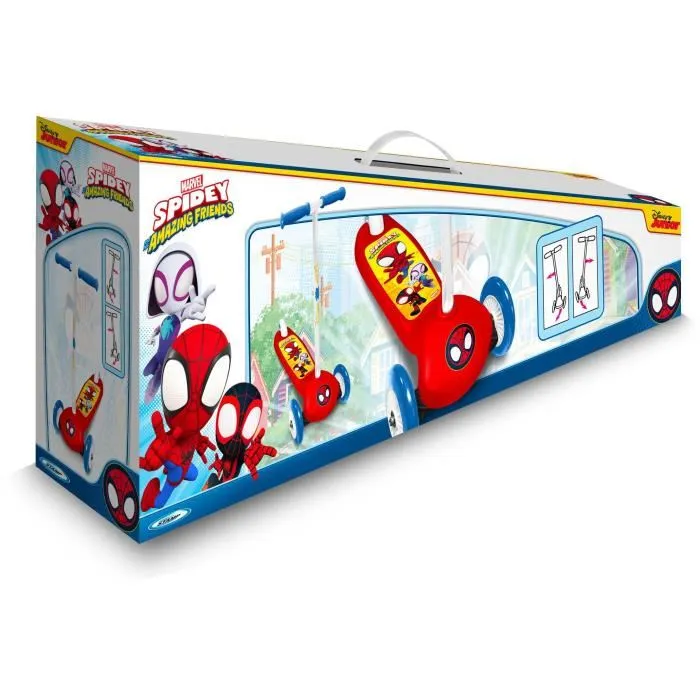 Stamp Patinete Spidey 3 Ruedas Dirección Cubierta Antideslizante Rodamiento ABEC 5 Freno Pie Trasero 2