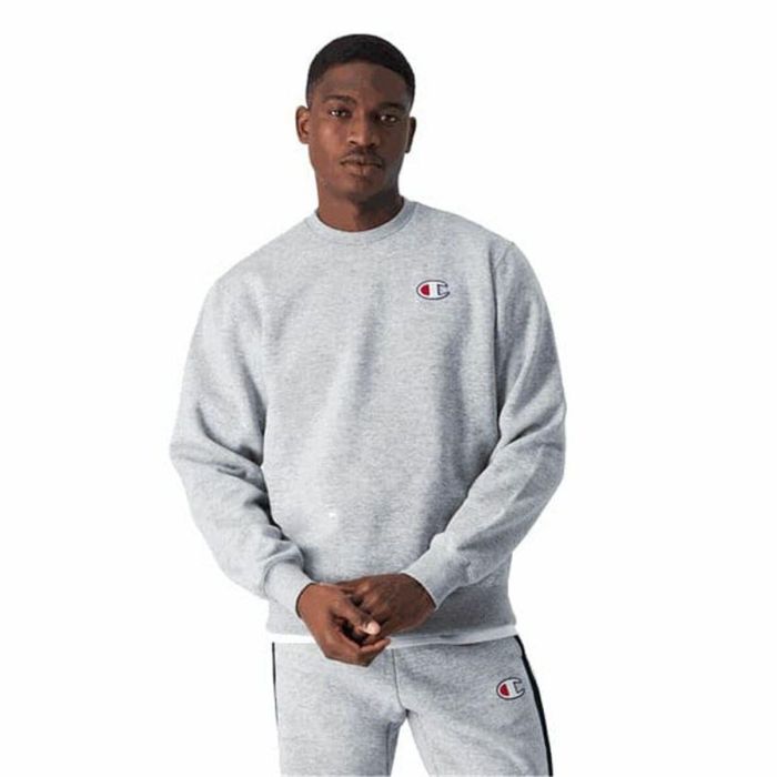 Sudadera sin Capucha Hombre Champion Gris claro 4