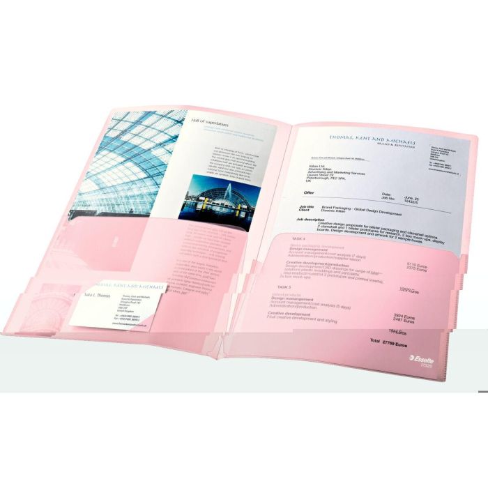 Fundas Esselte Transparente A4 Polipropileno (5 Unidades) 1 Fundas Esselte Transparente A4 Polipropileno (5 Unidades) 1