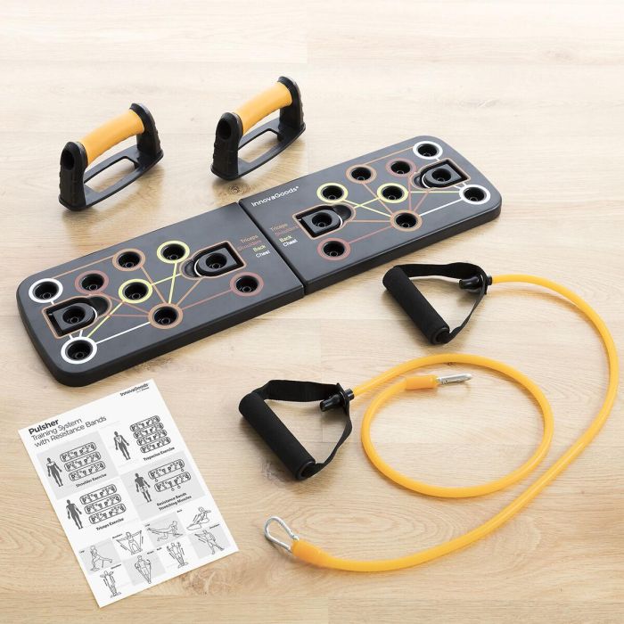 Sistema de Entrenamiento con Bandas de Resistencia y Guía de Ejercicios Pulsher InnovaGoods 19 Sistema de Entrenamiento con Bandas de Resistencia y Guía de Ejercicios Pulsher InnovaGoods 19