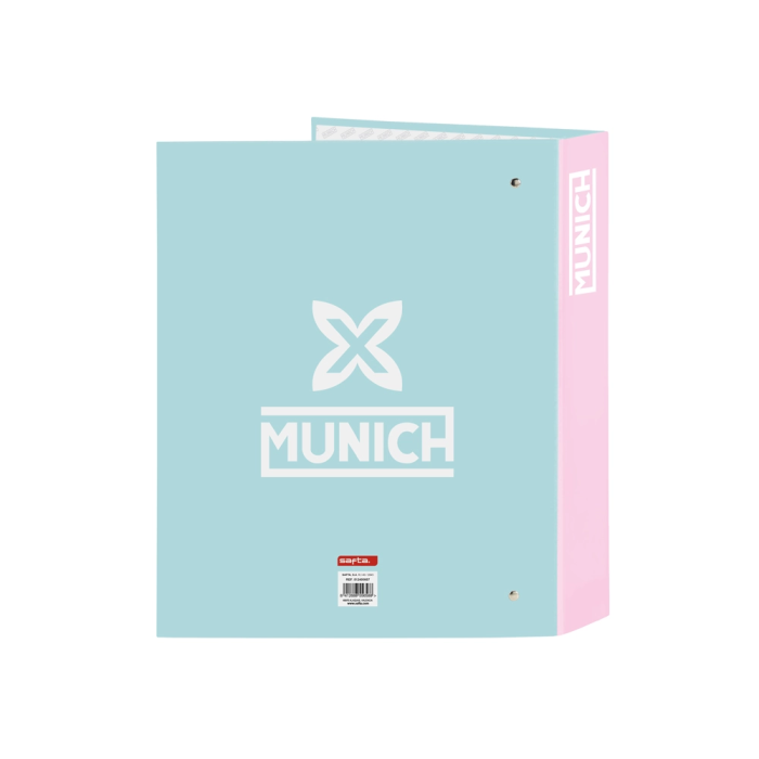 Carpeta de anillas Munich Heaven Azul cielo A4 27 x 33 x 6 cm 1